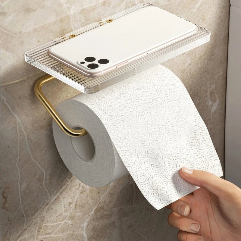 Luxe Bathroom Paper Roll Holder