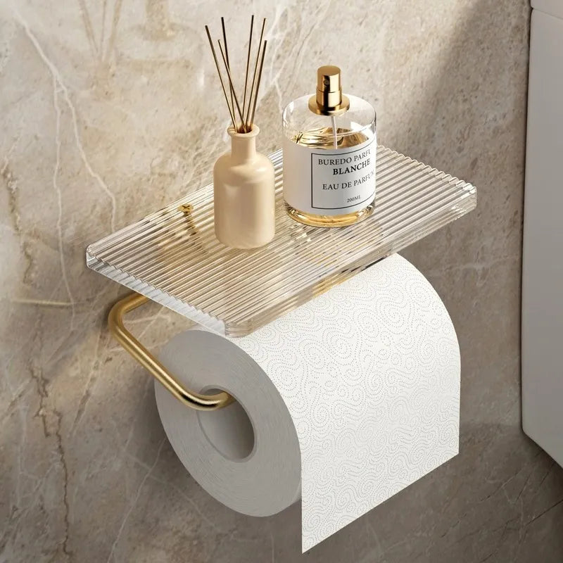 Luxe Bathroom Paper Roll Holder
