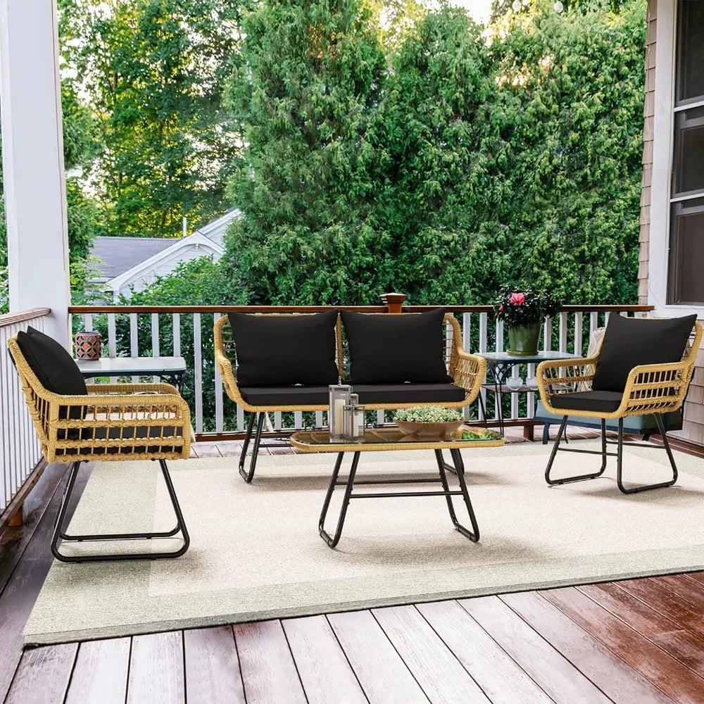 4 Piece Garden Furniture Set
