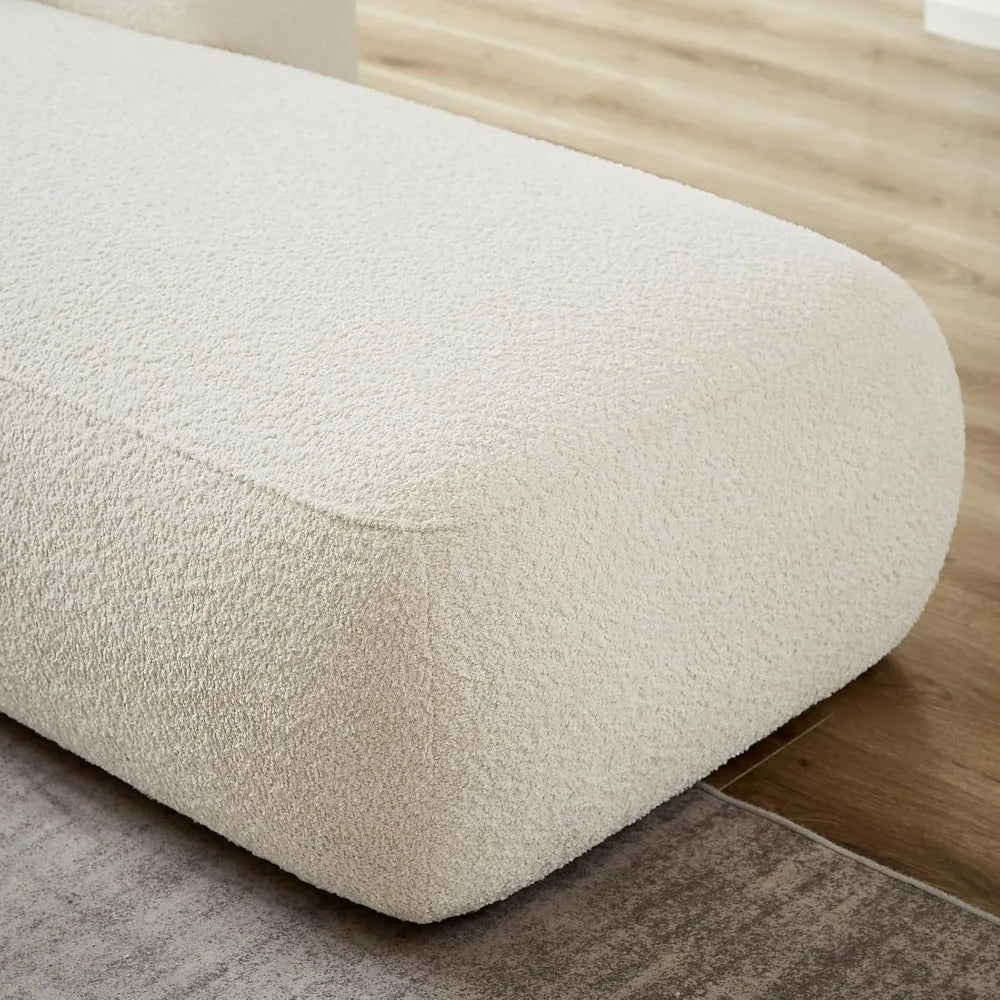 Plush Contemporary Chaise