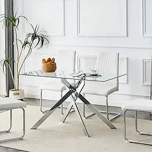 Rectangular Glass Dining Table
