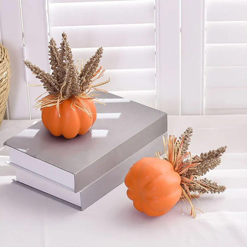Wheat Bunch Pumpkin Pot