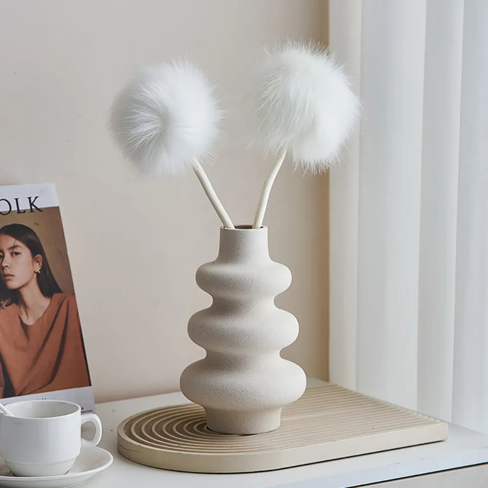 Curved Edges Ceramic Vase