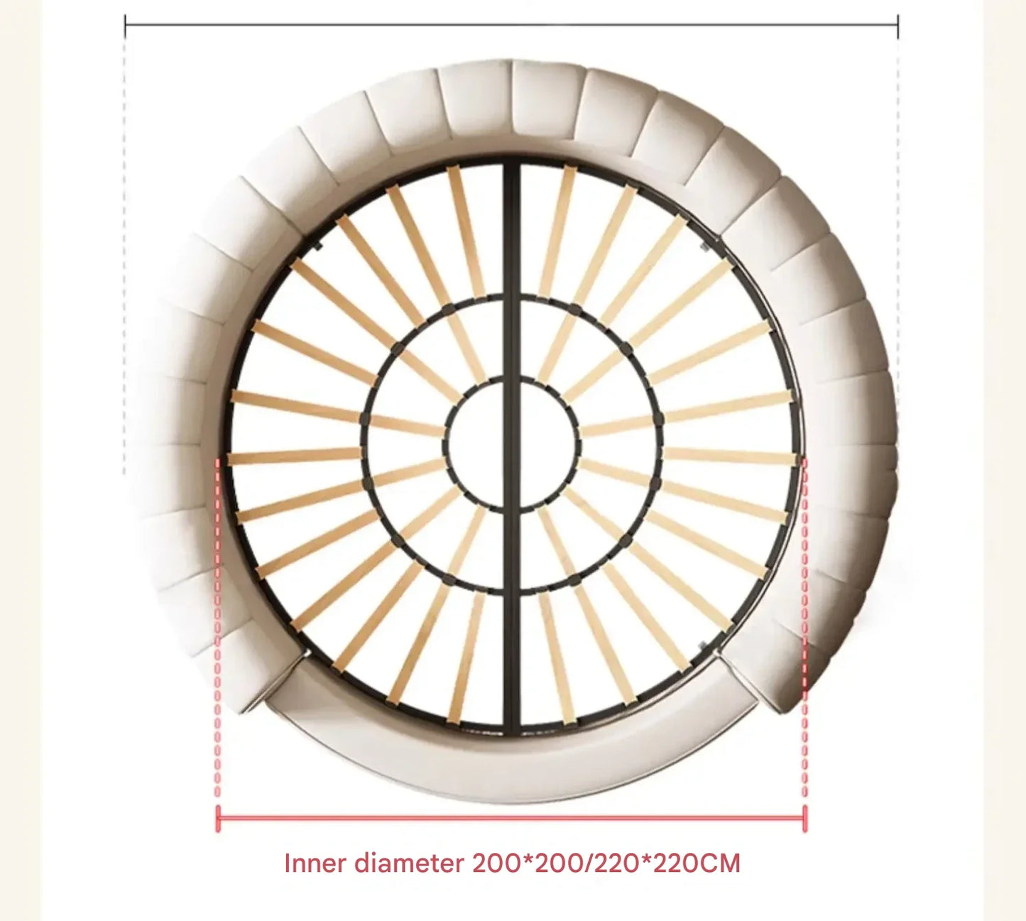 Chic Round Platform Bed