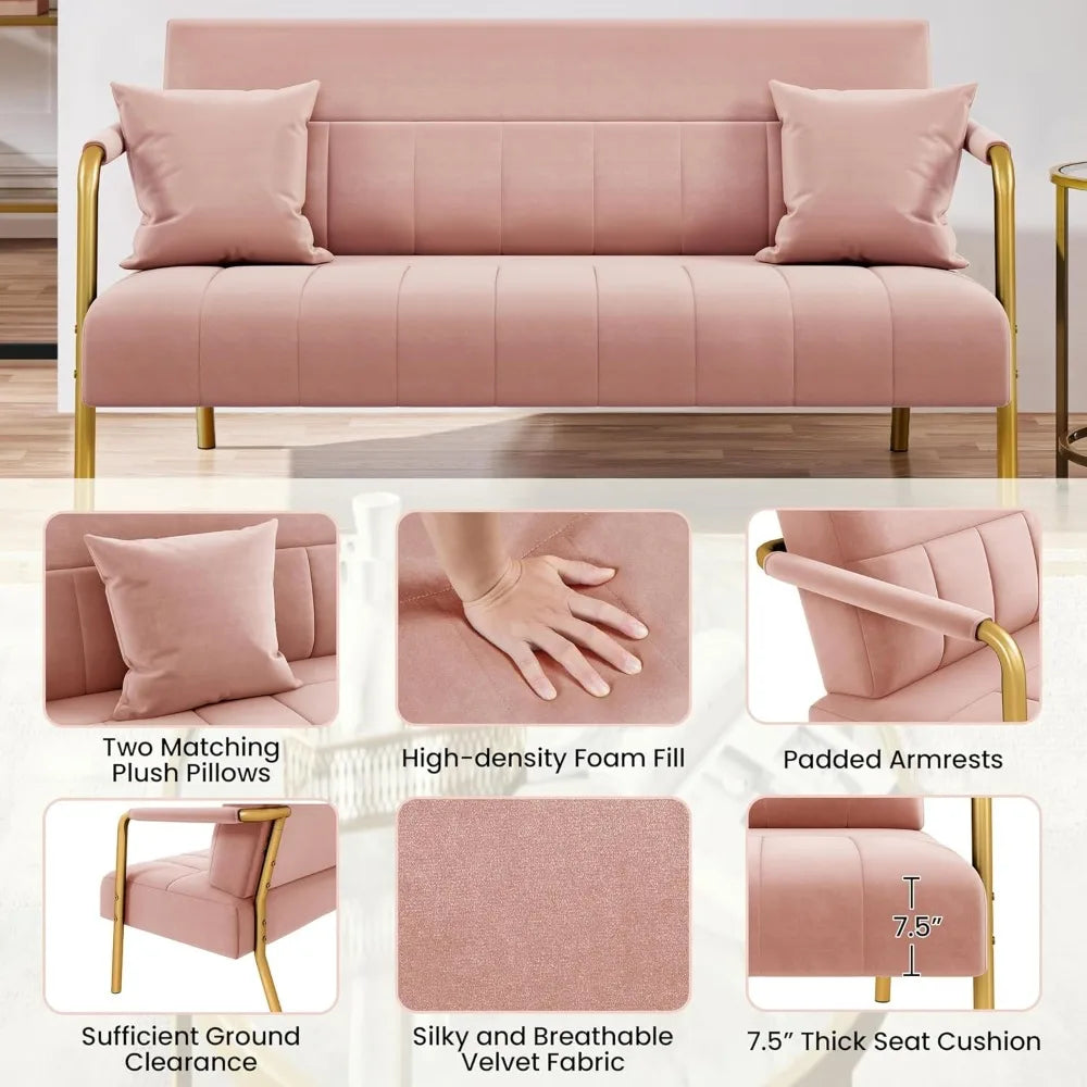 Chic Velvet Settee