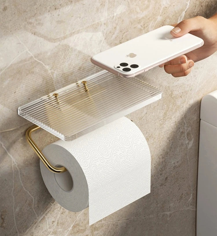 Luxe Bathroom Paper Roll Holder