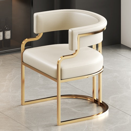 Gold Trim Accent Chair
