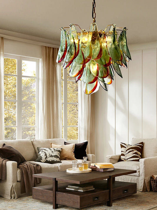 Glass Petal Chandelier