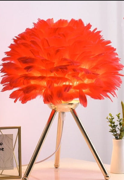 Plush Bedroom Table Lamp
