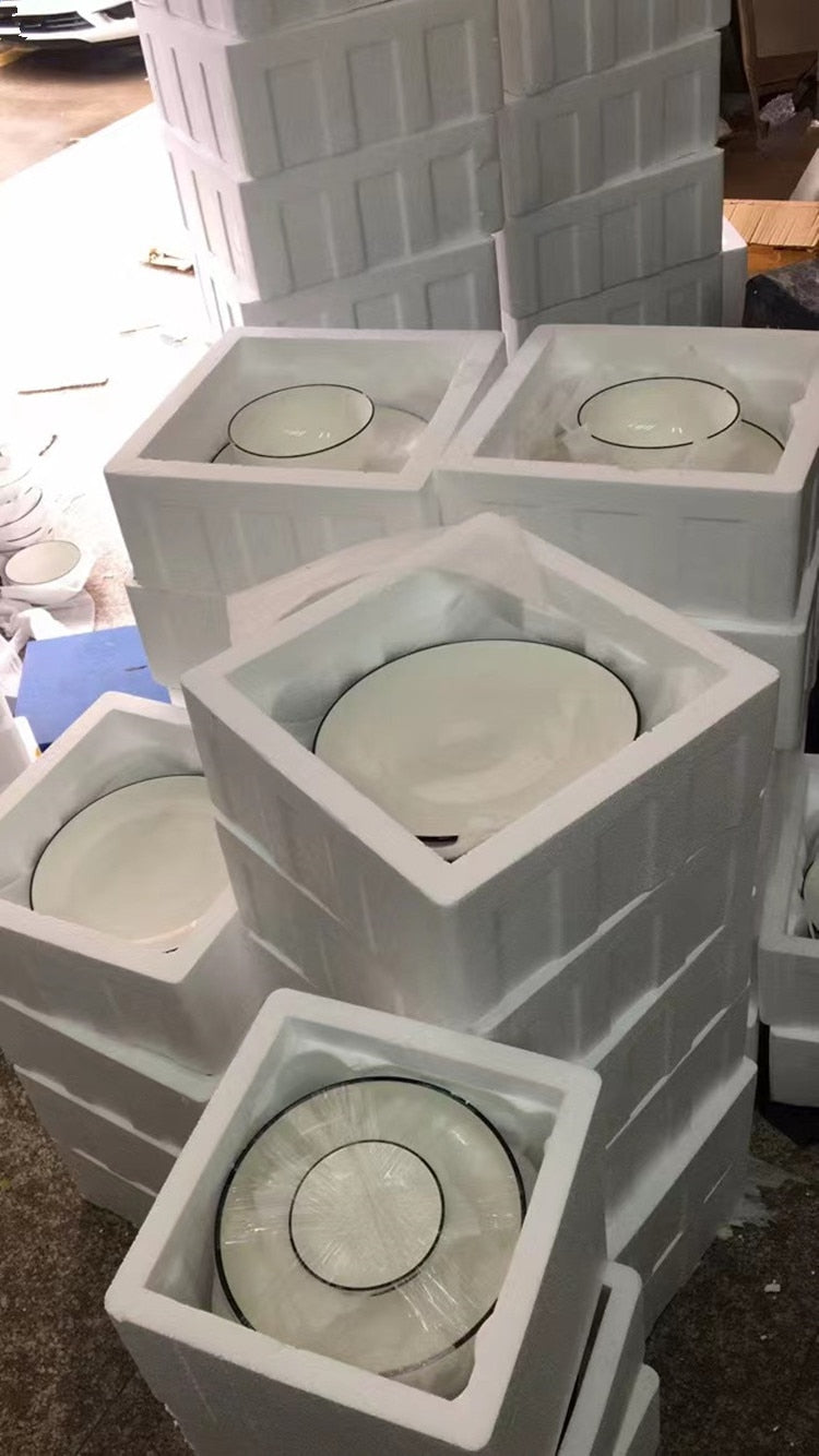 Black Trimmed Dinnerware