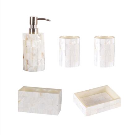 Pearl Shell Pattern Bathroom Accessories