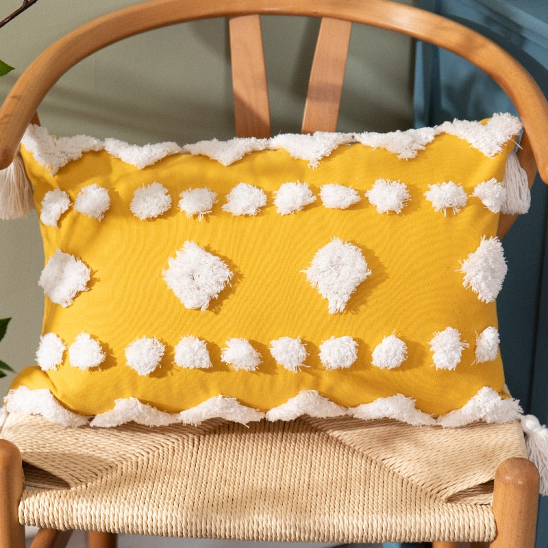 Tassel Cushion Cover (Cover Only,Filling Not Included)