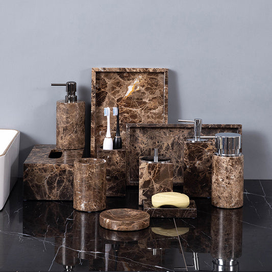 luxury marble bathroom accessories