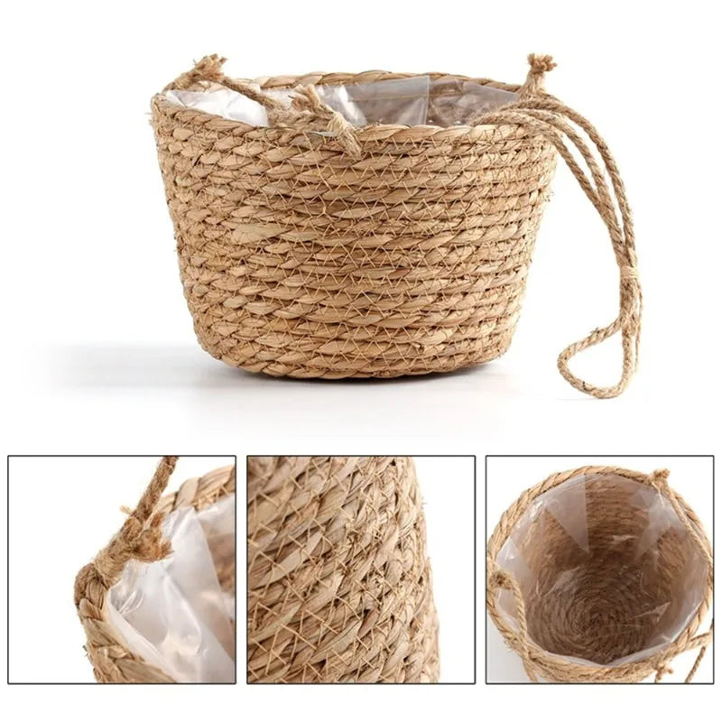 Woven Flower Pot Holder