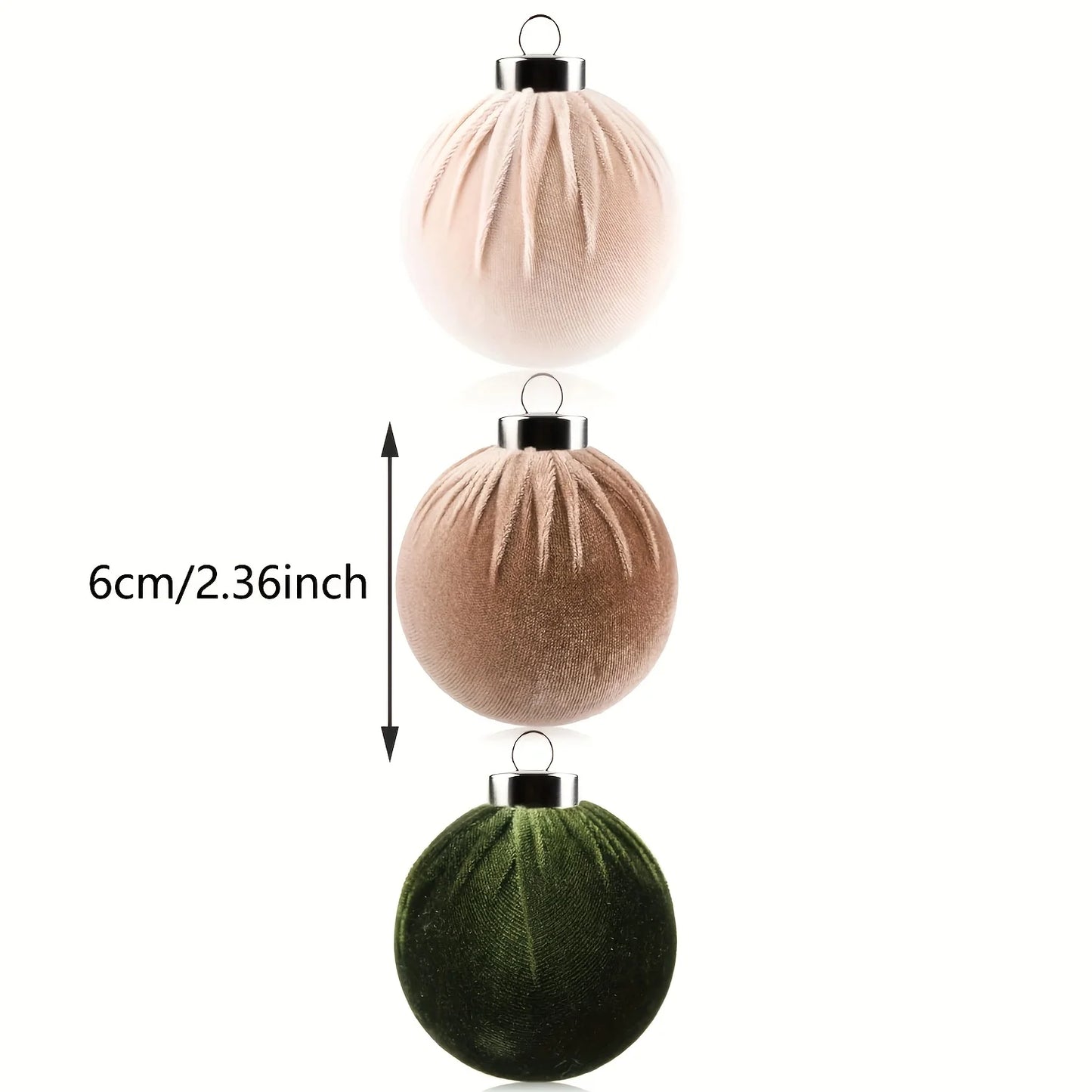 Velvet Christmas Ornaments