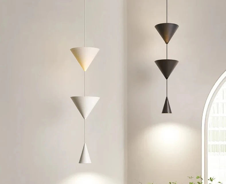 Minimalist Hourglass LED Chandelier