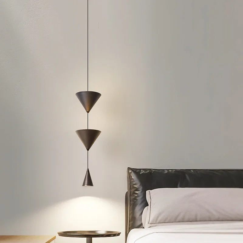 Minimalist Hourglass LED Chandelier