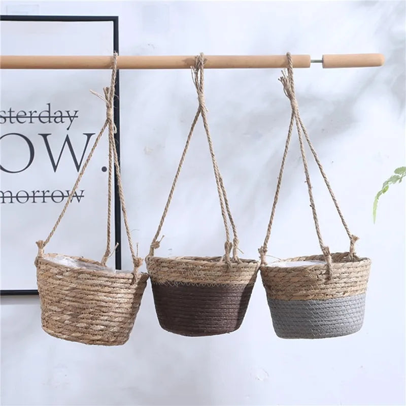 Woven Flower Pot Holder