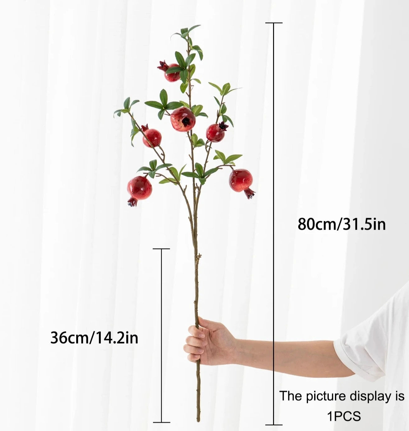 (1pc) Artificial Pomegranate Branch