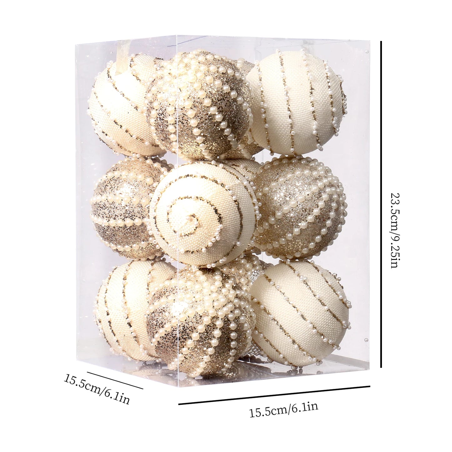Chic Pearl Accent Ornaments