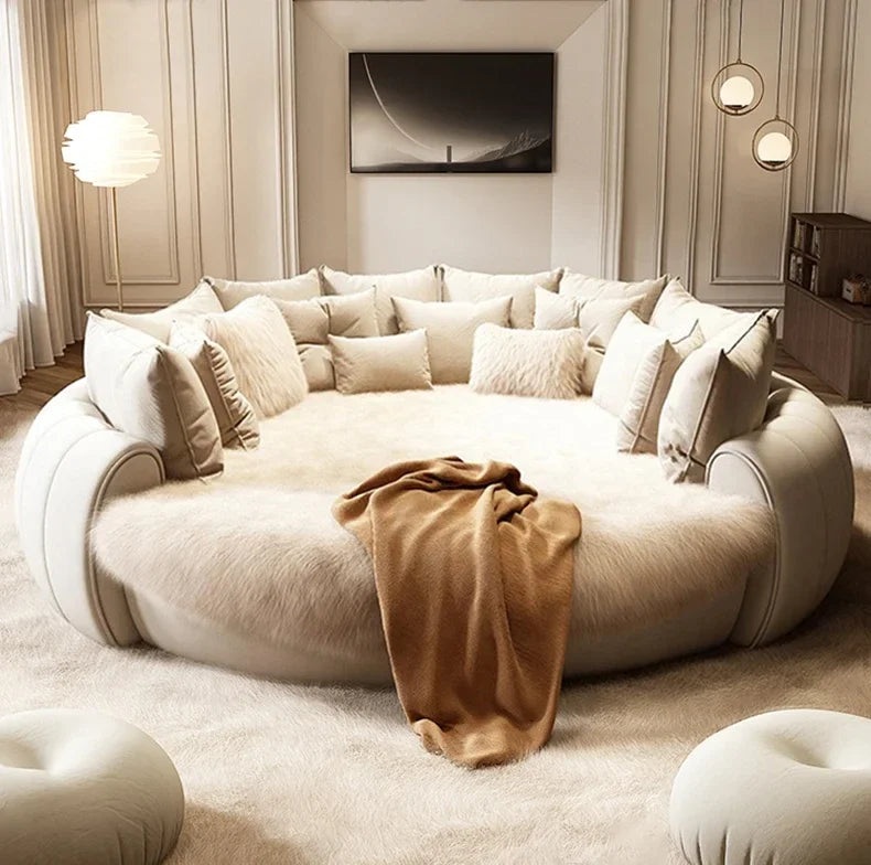 Chic Round Platform Bed