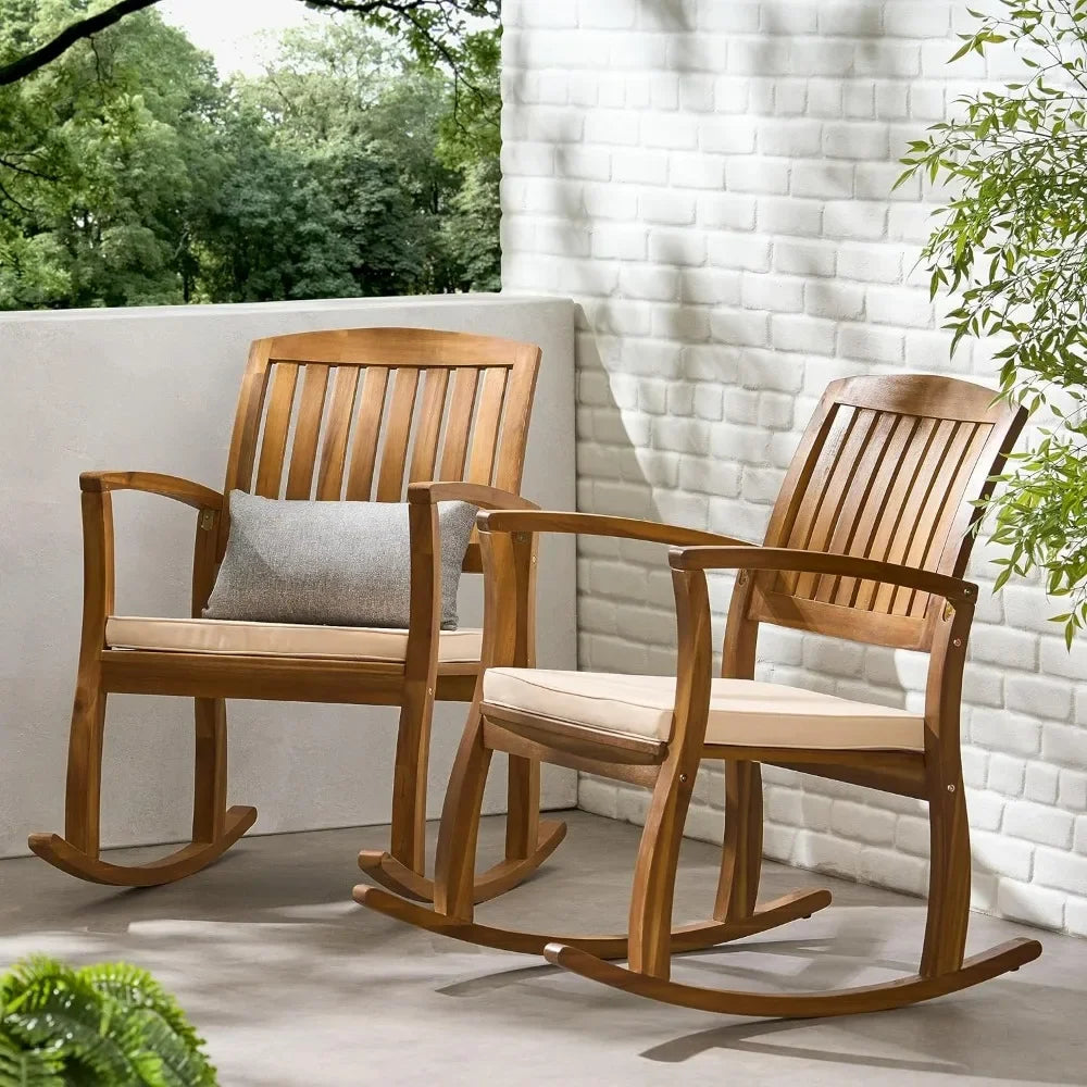 Teak Finish Rocking Chair – abluxordecor.com