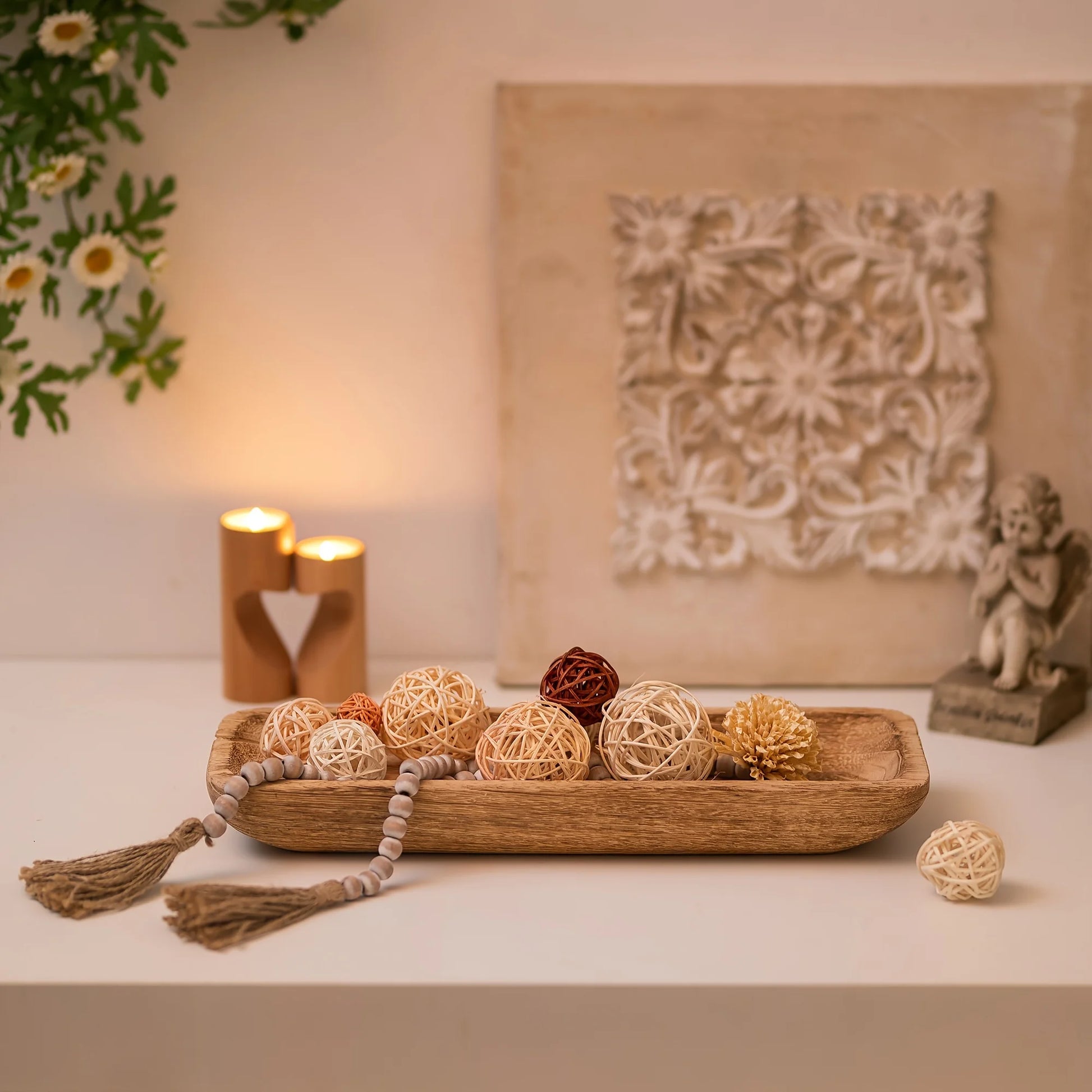 Contemporary Style luxury wooden tray