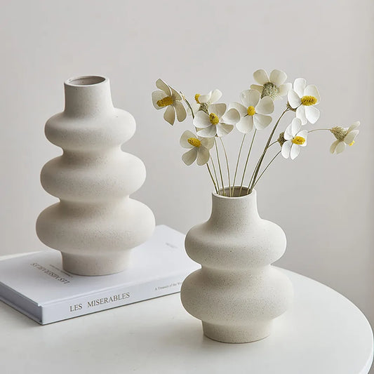 Curved Edges Ceramic Vase