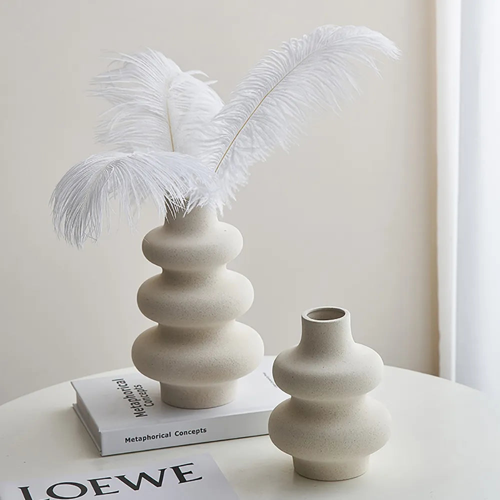 Curved Edges Ceramic Vase