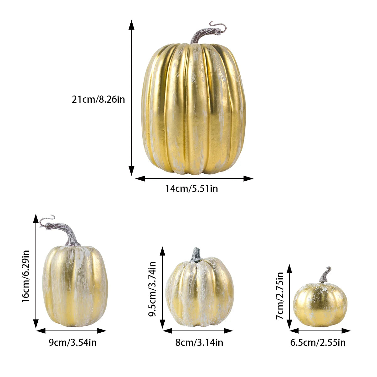 7 Piece Assorted Pumpkin Set