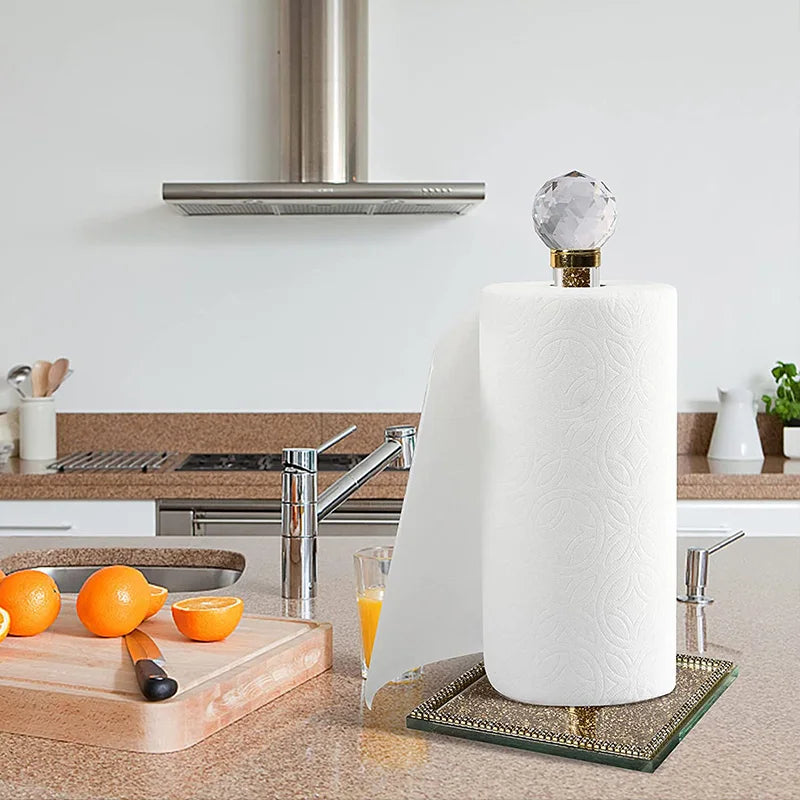 Crushed Diamond Paper Towel Holder