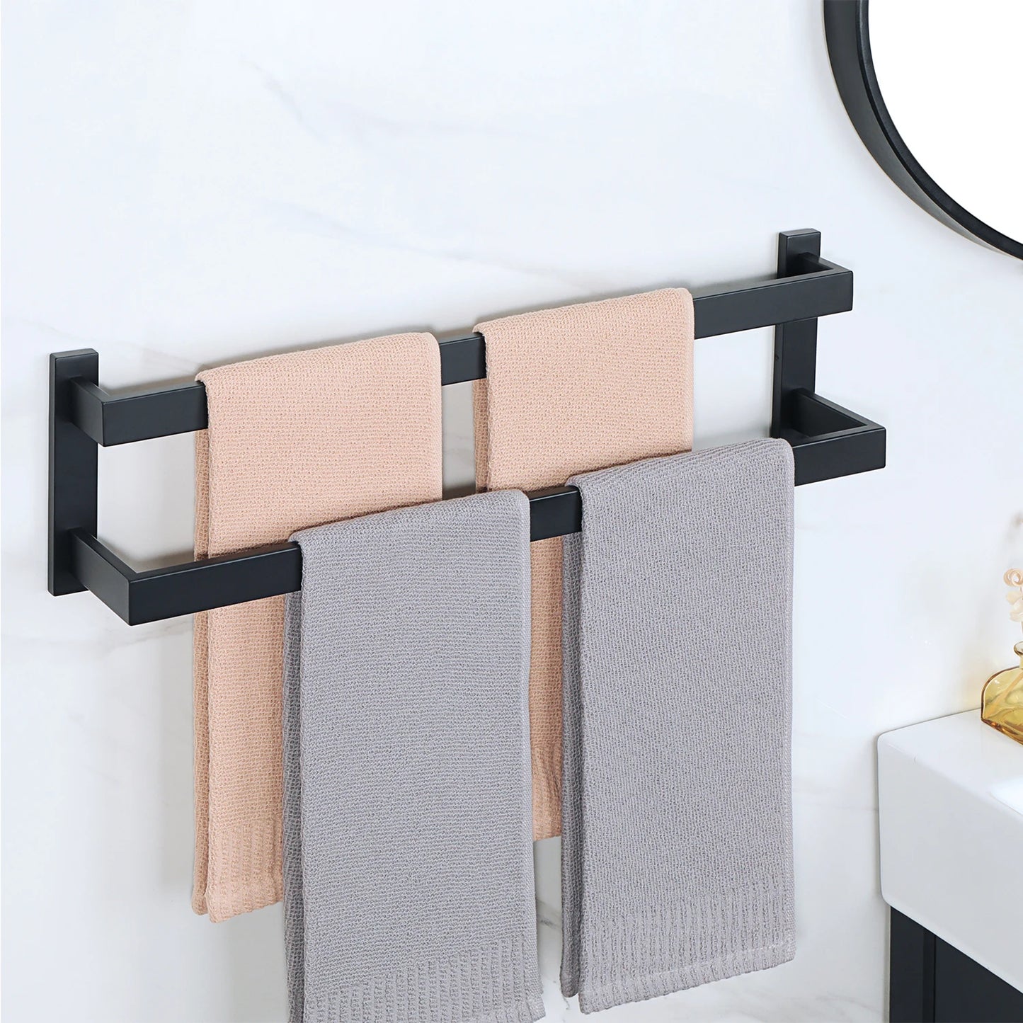 Double Towel Rack