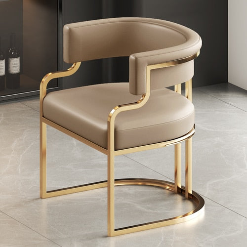 Gold Trim Accent Chair