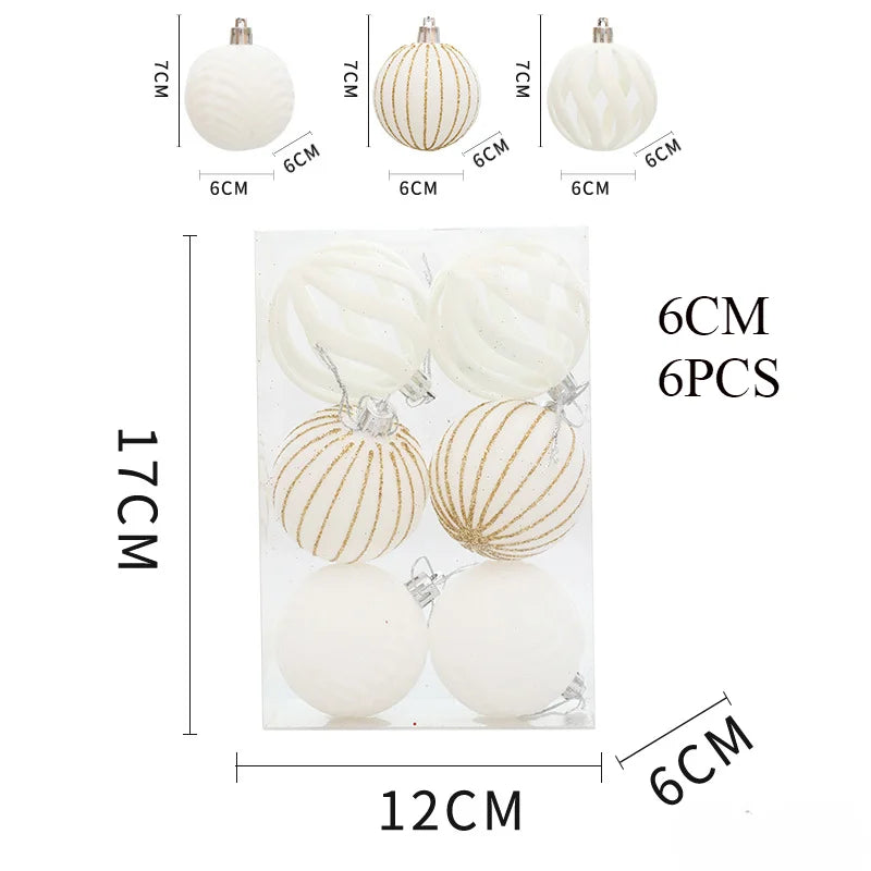 Matte Mini Christmas Ornaments