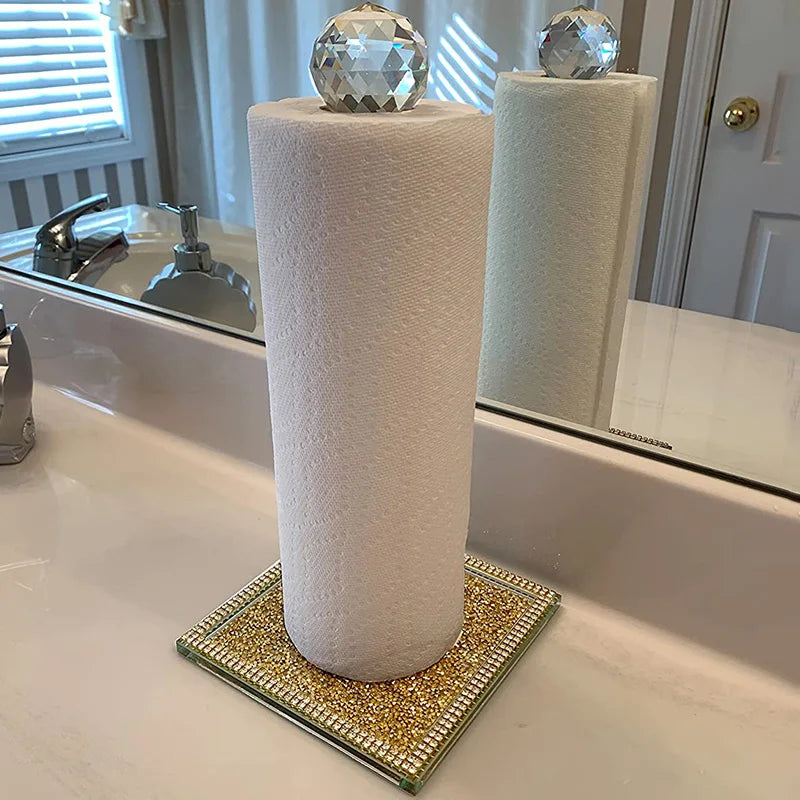 Crushed Diamond Paper Towel Holder