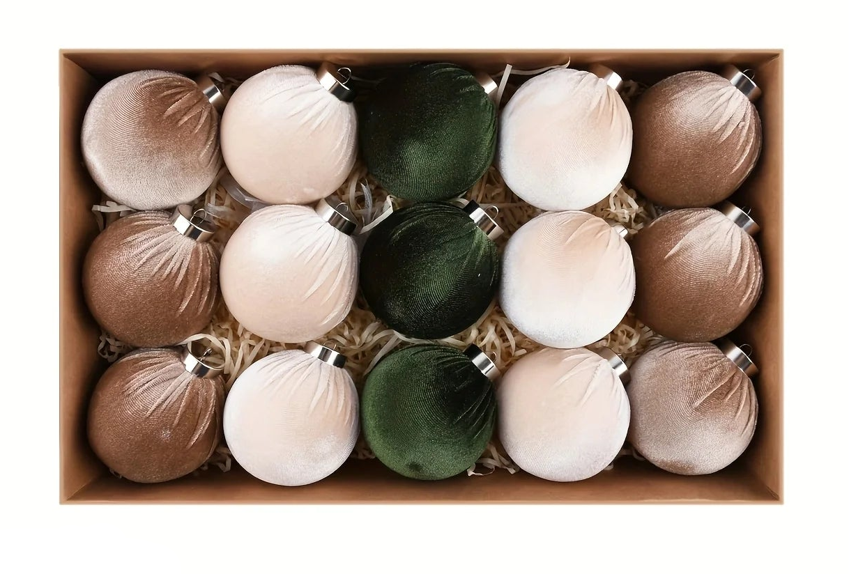 Velvet Christmas Ornaments