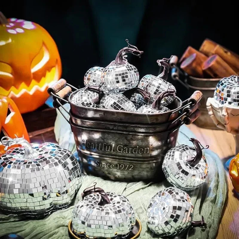 Decorative Mirrored Pumpkins