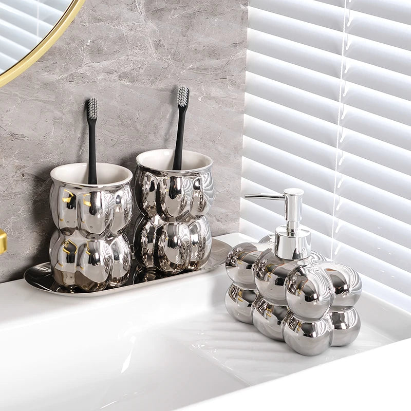 elegant bathroom accessories set