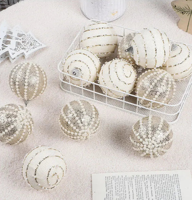 Chic Pearl Accent Ornaments