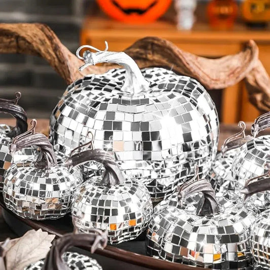 Decorative Mirrored Pumpkins