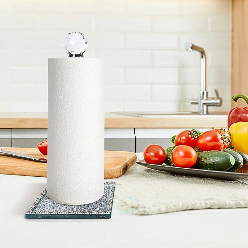 Crushed Diamond Paper Towel Holder