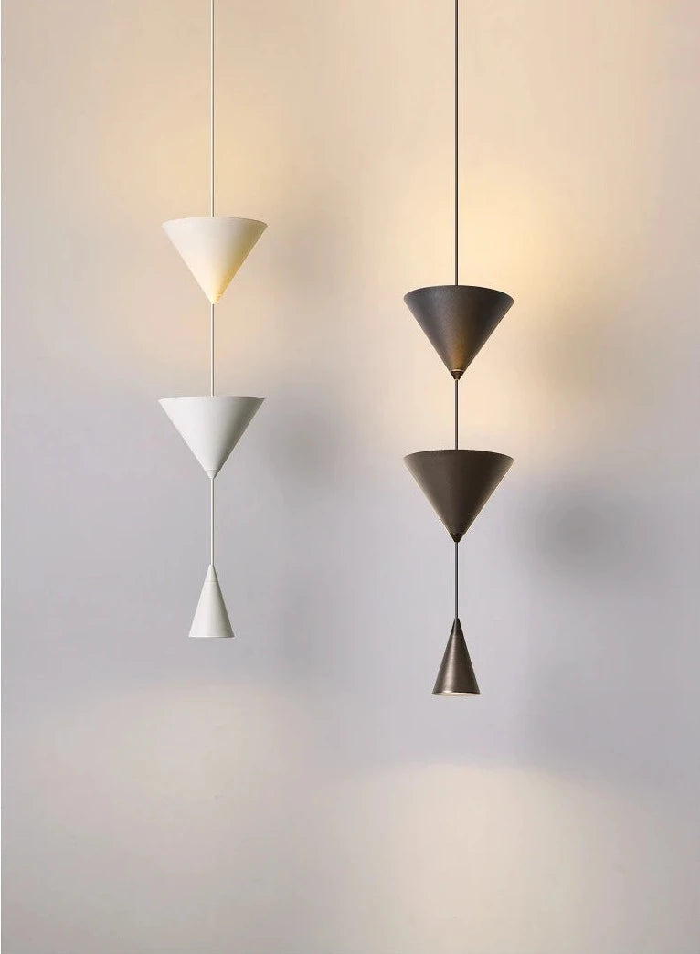 Minimalist Hourglass LED Chandelier