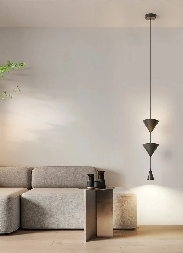 Minimalist Hourglass LED Chandelier