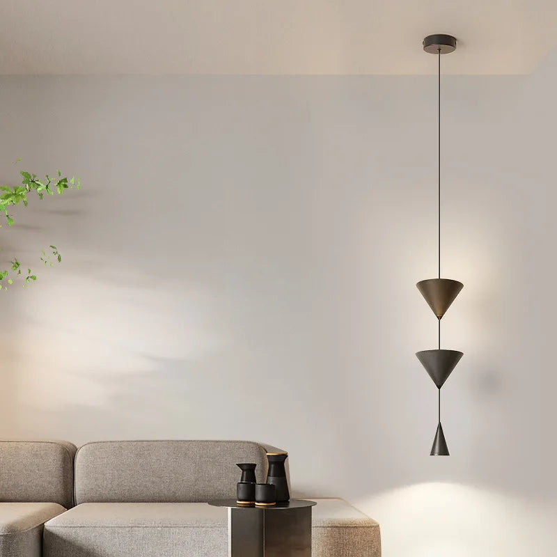 Minimalist Hourglass LED Chandelier