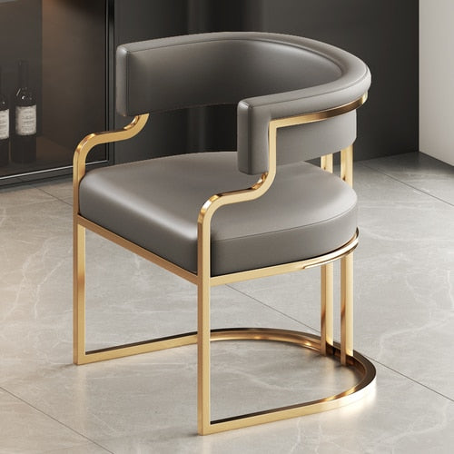 Gold Trim Accent Chair