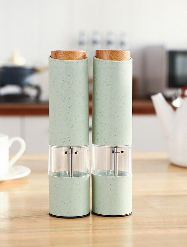 battery operated salt and pepper grinders with light