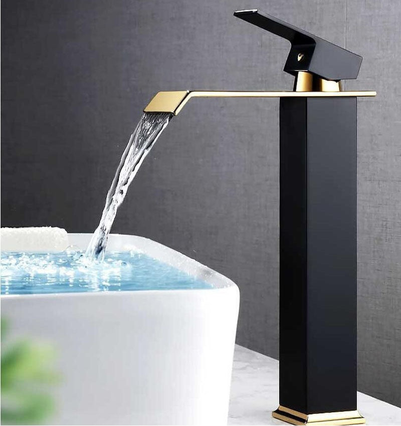 waterfall faucet sink