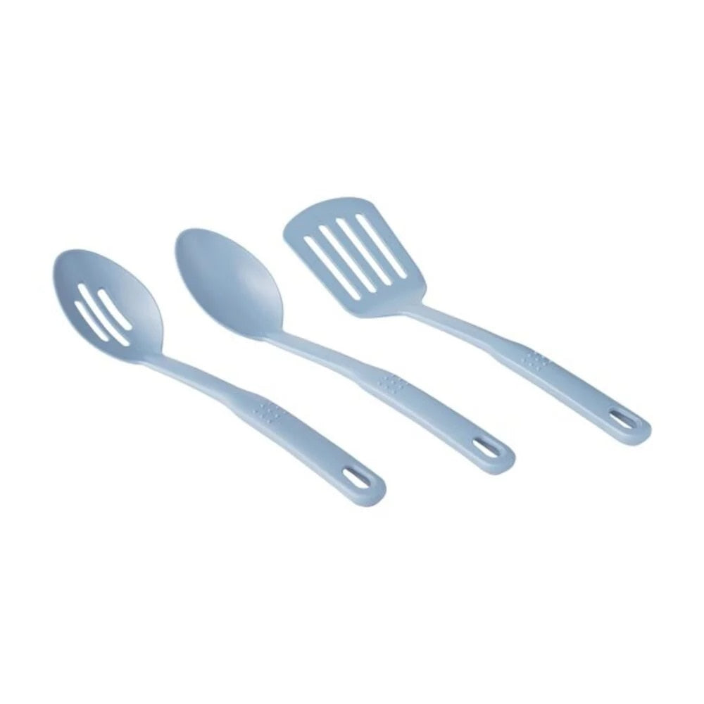 blue kitchen utensils 