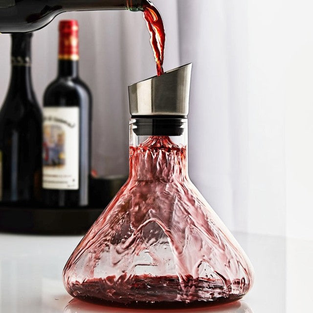 Stainless Steel Top Wine Decanter