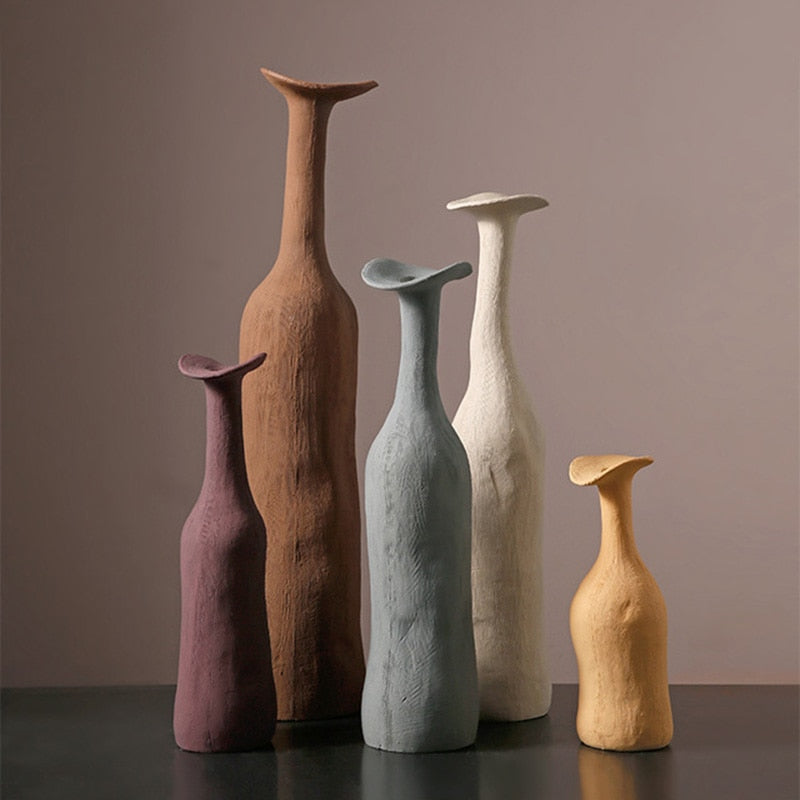 rustic vases